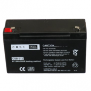 COSI CSB-612 6V 12Ah20HR 4.8mm T1 VRLA lead battery, svina akumulators