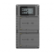 Nitecore USN3 PRO Dual-Slot USB charger for Li-ion NP-FM500H/NP-F730/NP-F750/NP-F770/NP-F970/NP-F550 Batteries for Sony camera