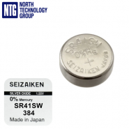 Seizaiken by Seiko Instruments 384 SR41SW 384 SR41SW 392 SR736W SR736SW SR41W SR41 G3 AG3 1.55V Silver Oxide Watch Battery, sudraba oksīda pulksteņa baterija, ražots Japanā