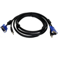 D-Link DKVM-CU DKVMCU A1 KVM VGA15M USB-A to VGA15M USB-B 1.8m cable, black