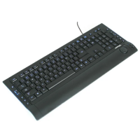 Omega For Games OK 327 Illuminated Slim USB OK327BW Keyboard, klaviatūra ar vadu (melna), ar defektu 