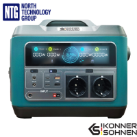 Könner & Söhnen KS 1200PS-FC, Li-ion, 1110Wh/1200W, MPPT, USB PD, QC 3.0 Portable power station, made in Germany
