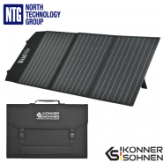 Könner & Söhnen KS SP90W-3, USB, Type-C, QC 3.0 3x90W Monocrystalline silicon portable solar panel, Monokristāliskā silīcija portatīvais saules panelis, ražots Vācijā