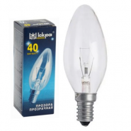 Iskra Incandescent Bulb E14 40W B35 220V FR special 1pc