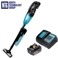Makita LXT 18V cordless vacuum cleaner with 3Ah battery and charger, black, DCL180SFCB