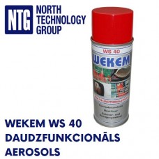 Wekem WS 40 WD-40 WD40 Multipurpose Spray WS40 WS-40, plaša pielietojuma daudzfunkcionāls aerosols universāla smērviela eļļa, 400ml