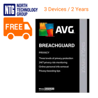 AVG BreachGuard (Base) 3 Devices / 2 Years (new license, not upgrade)