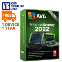 AVG Internet Security antivirus (Base) 1 PC / 1 Year (new license, not upgrade)