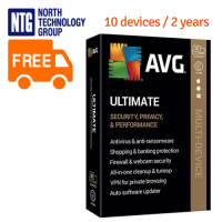 AVG Ultimate Multidevice antivirus (Base) up to 10 Devices / 2 Years (new license, not upgrade)