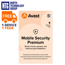 Avast Mobile Security Premium antivirus (Base) 1 Device / 1 Year (new license, not upgrade)