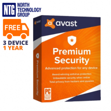 Avast Premium Security antivirus (Base) 3 Device / 1 Year (new license, not upgrade)