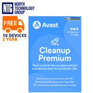 Avast CleanUp Premium (Base) up to 10 Devices / 2 Years (new license, not upgrade)