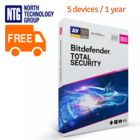 Bitdefender Total Security 2020 Multi-Device antivīruss (Base) pamata licence 5 ierīcēm 1 gadam (5 Users/1 Year) (jauna licence, nav atjaunojums)