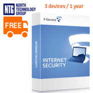 F-Secure Internet Security antivīruss (Base) pamata licence 3 datoriem 1 gadam (3 PC/ 1 Year) (jauna licence, nav atjaunojums)