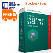 Kaspersky Internet Security Multi-Device pamata licence (Base) 5 ierīcēm 1 gadam (5 PC/1 Year) (jauna licence, nav atjaunojums)