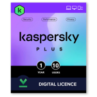 Kaspersky Plus 10 Devices 1 Year ESD Licence Multilanguage, digital licence to download the software