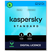 Kaspersky Standard 3 Devices 1 Year ESD Licence Multilanguage, digital licence to download the software