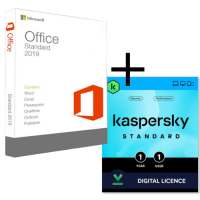 Microsoft Office 2019 Standard 1 PC ESD 32/64 bit + Kaspersky Standard 1 Device 1 Year