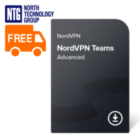 NordVPN Teams Advanced (Virtual Private Network) base license (Base) 6 Devices/1 Year (new license, not upgrade)