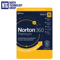 Norton 360 Premium 10 Devices 1 Year 75GB Could VPN (PC, Mac, smartphone, tablet),  antivirus new licence