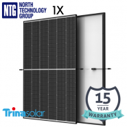 36x Trina Solar Vertex S Mono, TSM-425DE09R.08, 425W 1762x1134x30mm, Efficiency 21.3%, Black Frame, Monokristālisks saules panelis (cena par 1 gab, komplekts 6408 EUR)