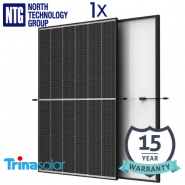 Trina Solar Vertex S Mono TSM-420DE09R.08, 420W 1762x1134x30mm, Effiiciency 21%, Black Frame, monokristālisks saules panelis 