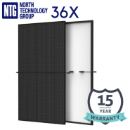 36x Trina Solar Vertex S TSM-DE09.05, 380-395W saules panelis (cena par 1 gab, komplekts 6912.00 EUR)