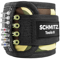 SCHMITZ Tools Magnētiska rokas aproce, rokassprādze, Magnetic Wristband, profesionāls rīks instrumentu turēšanai, kamuflāžas