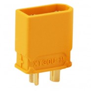 Amass XT30U-M male plug, 15A 500V, DC supply, XT30, pin:2 