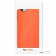 iPhone 6/6S viedtālruņa aizmugurējais silikona vāciņš (oranžs / orange)