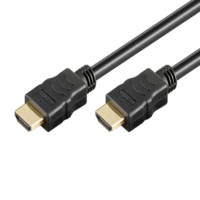 Goobay High speed male HDMI to male HDMI kabelis ar tīkla pieslēgumu, Ethernet, melns, 58574, 2m 