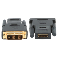 Gembird A-HDMI-DVI-2 HDMI female to DVI male adapter, adapteris, melns