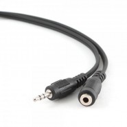 Gembird CCA-423-2M 3.5mm Stereo Audio Extension Cable, pagarinājuma kabelis melns, 2m