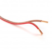 Skaļruņu vads, Speaker Cable, Transparent OFC (Oxygen-free Copper) 2x2.5mm² (made in Germany), 1m