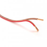 Skaļruņu vads, Speaker Cable, Transparent OFC (Oxygen-free Copper) 2x2.5mm² (made in Germany), 1m