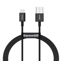 Baseus Superior Series Fast Charging Data Cable PD 20W Lightning to USB 2.0 male cable 2.4A, black, CALYS-A01, 1m