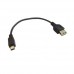 USB 2.0 Female - Mini USB male adapteris / kabelis (melns)