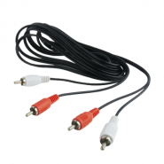 Gembird CCA-2R2R-6 2x RCA to 2x RCA stereo audio - video cable, kabelis, 1.8m