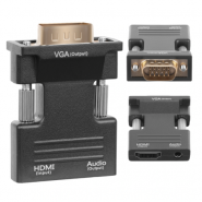 HDMI to VGA Converter 1080p 1920x1200 Full HD Audio, video un audio pārveidotājs