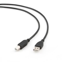 Gembird USB 2.0 A-plug B-plug kabelis, melns, 3m