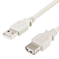 Logilink USB 2.0 USB-A Male to USB-A Female extension cable, grey, CU0010, 2m