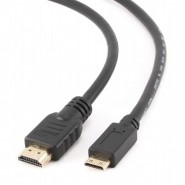 Gembird CC-HDMI4C-15 High speed HDMI - mini HDMI C-male kabelis ar tīkla pieslēgumu 4.5m (melns)