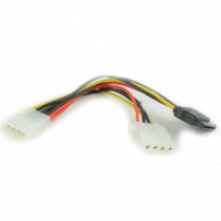 Gembird Molex female to Molex male + Serial ATA power cable strāvas kabelis sadalītājs, CC-SATA-PSY2
