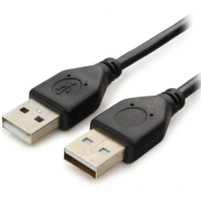 Cablexpert USB 2.0 AM to AM kabelis, melns, 1.8m