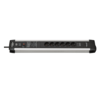 Brennenstuhl Premium-Line 8-way socket extension with IEC plug 19", 3m, black, H05VV-F 3G1,0 1156057128