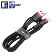 Baseus Cafule CALKLF-A19, 2.4A, 0.5m, USB for lightning cable, red+black