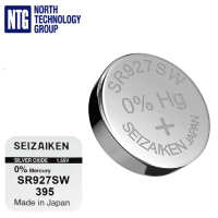 Seizaiken SEIKO 395, SR927SW, 1.55V watch battery, made in Japan    