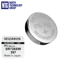 Seizaiken SEIKO 397, SR726SW, 1.55V watch battery, made in Japan