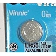 Vinnic L1121F / AG8 / LR55 1.5V 41mAh Alkaline pulksteņa baterijas 1 gab.