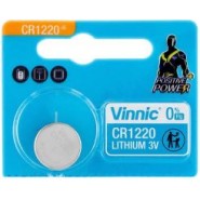 Vinnic CR1220 DL1220 ECR1220 3V 36mAh Lithium Battery, litija elektronikas baterija 1 gab.